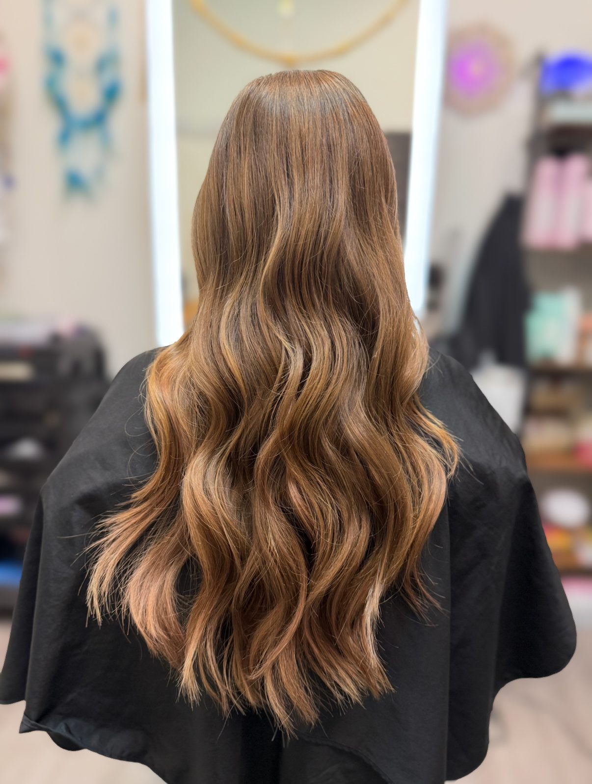 Warm dimensional brunette waves